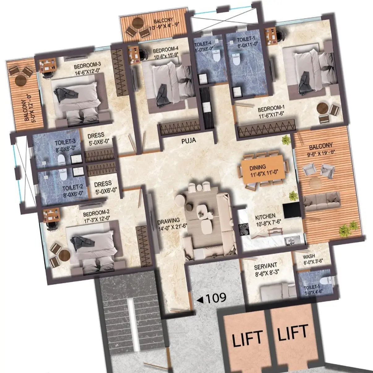 4 BHK Flats in Ranchi